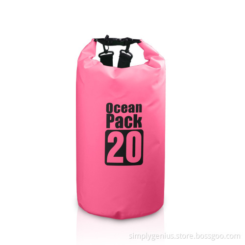 20L garment roll top dry bag waterproof cleaning backpack